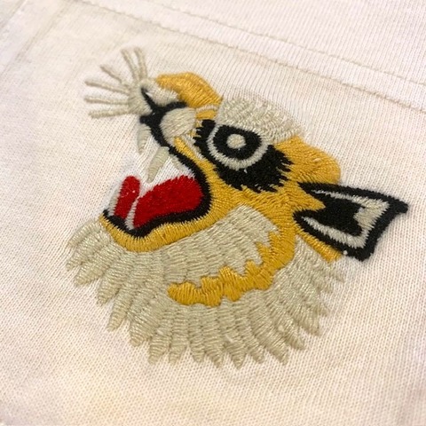 【HOUSTON】PIGMENT FOAM PT SOUVENIR TEE(TIGER)