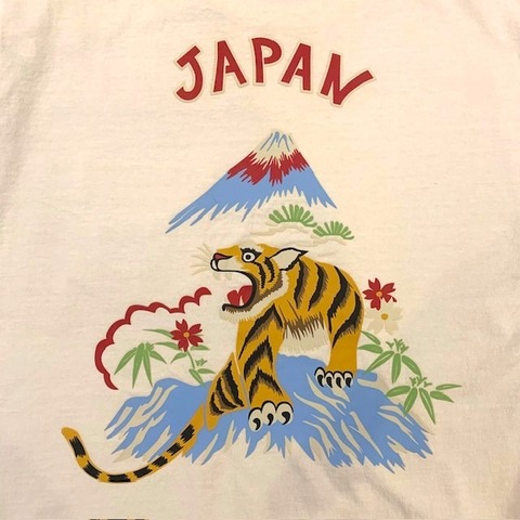 【HOUSTON】PIGMENT FOAM PT SOUVENIR TEE(TIGER)