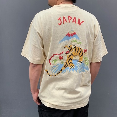 【HOUSTON】PIGMENT FOAM PT SOUVENIR TEE(TIGER)