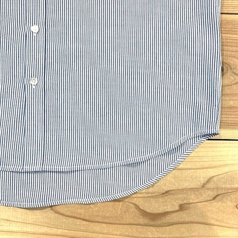 【LiSS】OVER SIZE STRIPE HALF SLEEVE SHIRTS