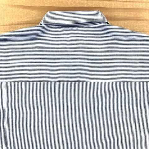 【LiSS】OVER SIZE STRIPE HALF SLEEVE SHIRTS
