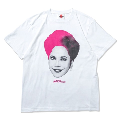【PUNK DRUNKERSxデヴィ・スカルノ】カラフルヘアー夫人TEE
