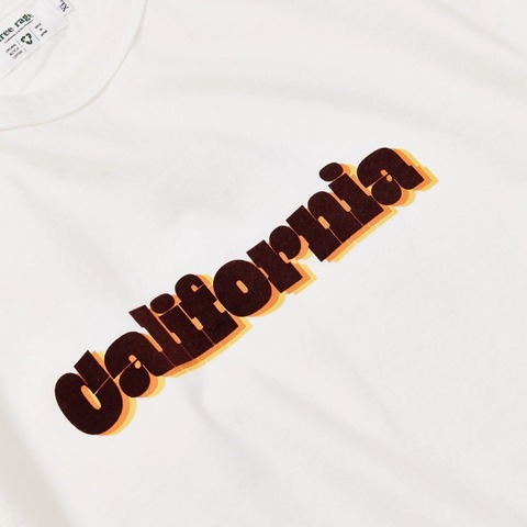 【FREE RAGE】”CALIFORNIA vol.2” リサイクルコットンTee