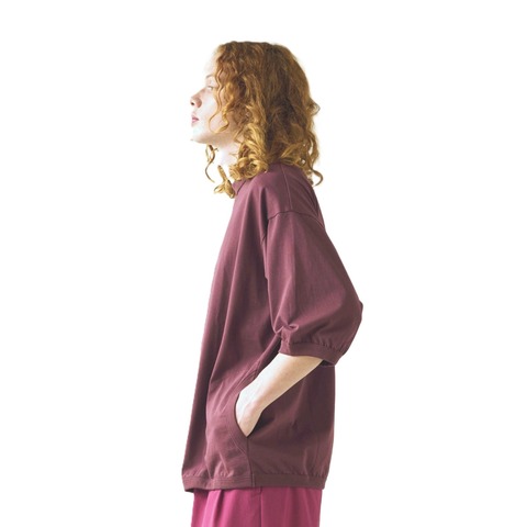 【Kelen】SIDE POCKET SWEAT TEE / GRAS-2