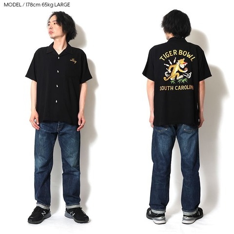 【HOUSTON】BOWLING SHIRT (TIGER BOWL)