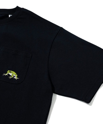 【go slow caravan】USA/C 色々刺繍 PKT TEE