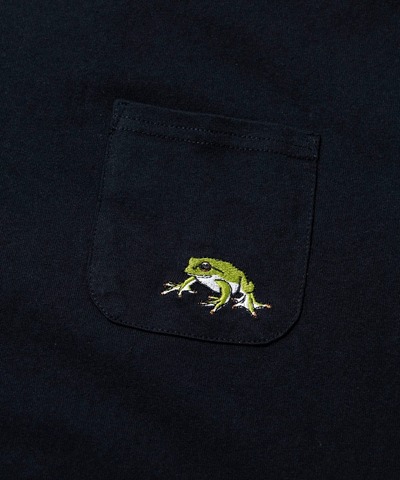 【go slow caravan】USA/C 色々刺繍 PKT TEE