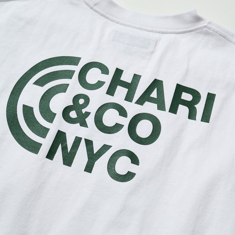 【CHARI＆CO】PHYSICAL LOGO ON BACK TEE