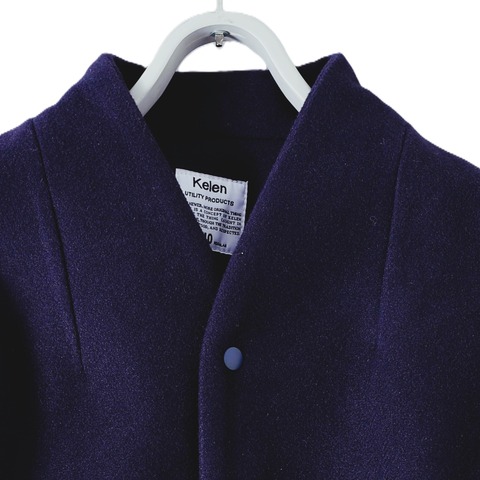 【Kelen】NO COLLAR EGG  JACKET / RIOT