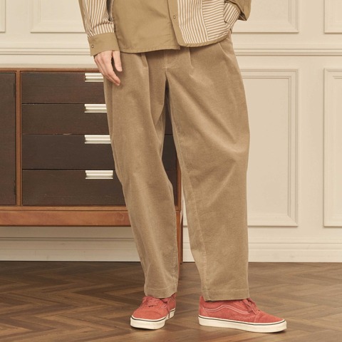 【Kelen】2TUCK COCOON CORD TROUSER / SEURAT