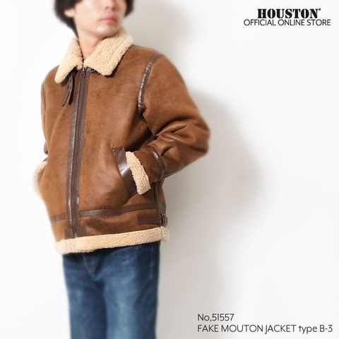 【UNIVERD72】FAKE MOUTON JACKET type B-3