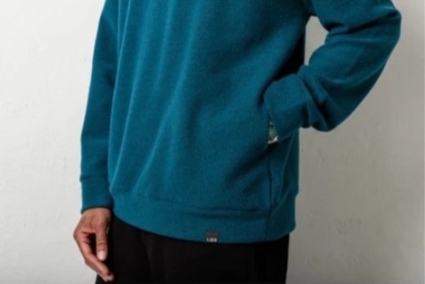 【LiSS】WOOL INLAY CREW NECK SWEAT