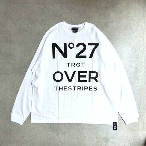 【OVER THE STRIPES×NO TARGET】NO27 WIDE L/S TEE