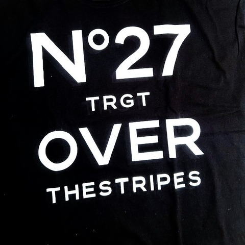 【OVER THE STRIPES×NO TARGET】NO27 WIDE L/S TEE