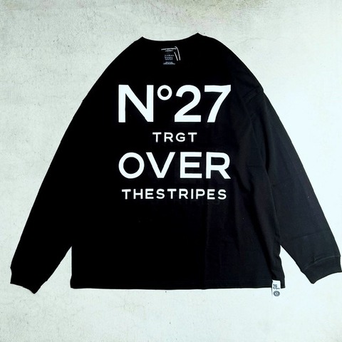 【OVER THE STRIPES×NO TARGET】NO27 WIDE L/S TEE