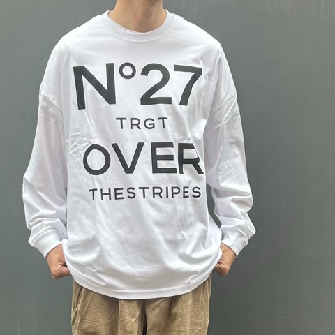 【OVER THE STRIPES×NO TARGET】NO27 WIDE L/S TEE