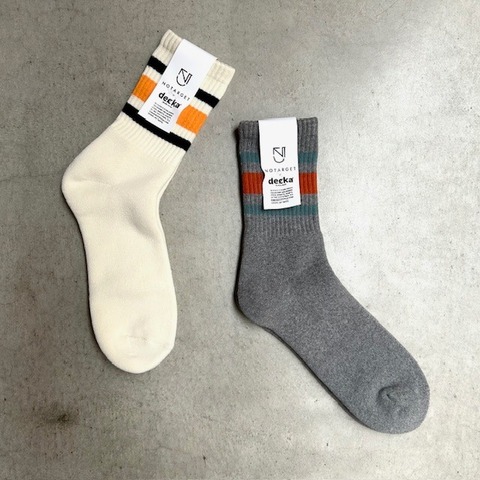 【decka×NO TARGET】SHORT SKATER SOCKS
