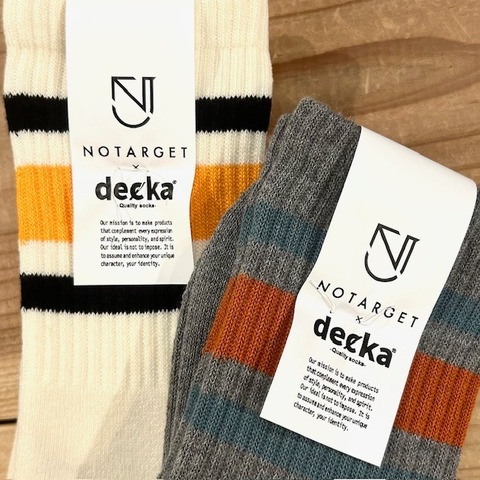 【decka×NO TARGET】SHORT SKATER SOCKS