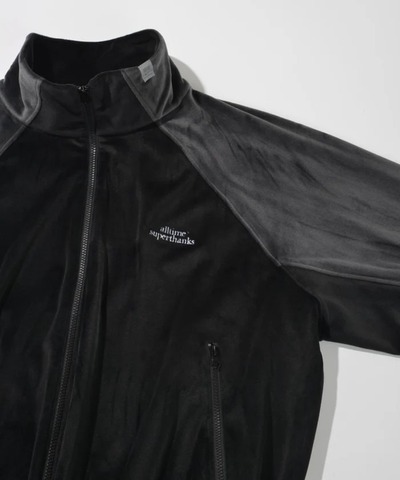 【SUPERTHANKS】Velour Panel Stand-collar Blouson