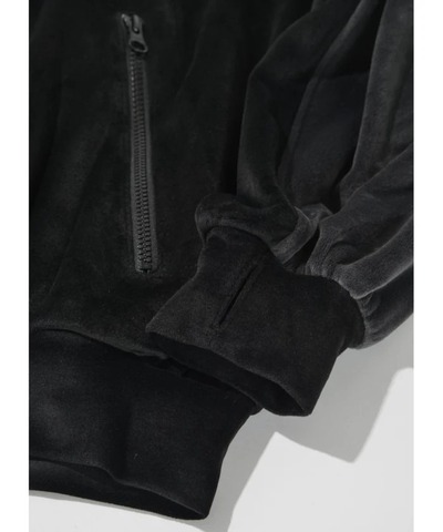 【SUPERTHANKS】Velour Panel Stand-collar Blouson