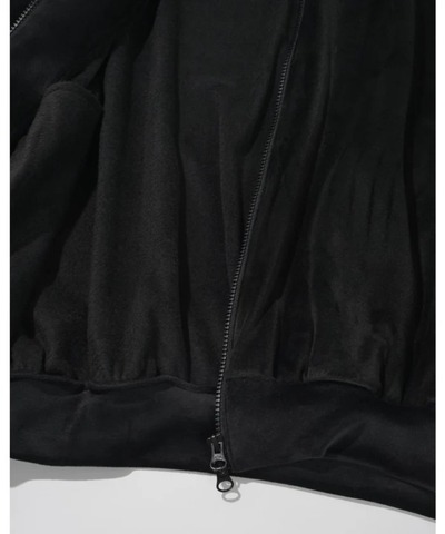 【SUPERTHANKS】Velour Panel Stand-collar Blouson