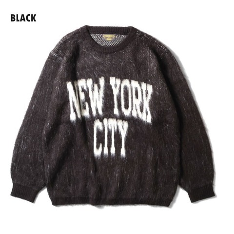 【UNIVERD72】MOHAIR TOUCH COLLEGE SWEATER(NY)