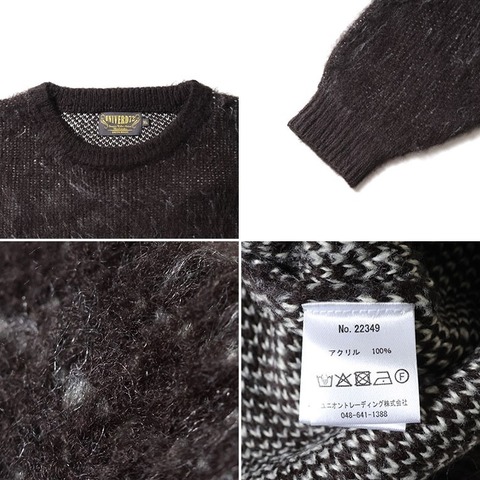 【UNIVERD72】MOHAIR TOUCH COLLEGE SWEATER(NY)