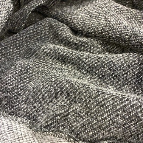 【LiSS】WOOL INLAY CREW NECK SWEAT