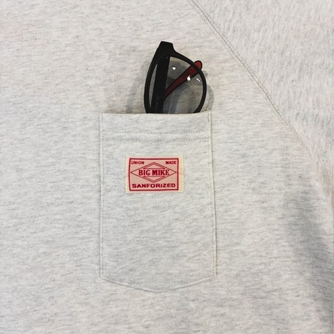 【BIG MIKE】Sunglasses 3 Pocket Crew Sweat