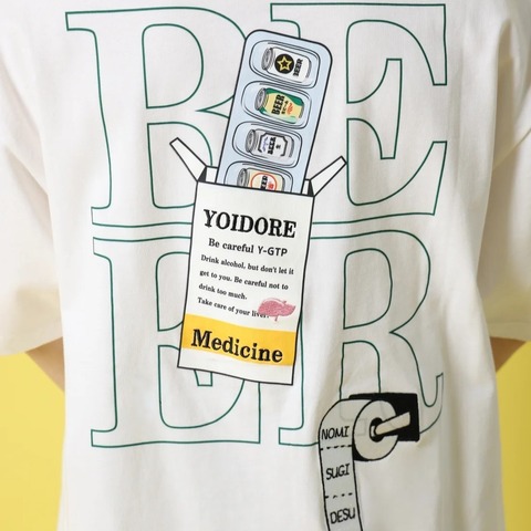 【YOIDORE】ビールドラッグTEE