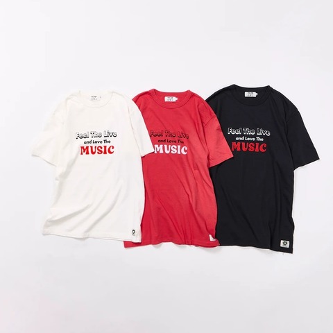 【FREE RAGE】”MUSIC” リサイクルコットンTee