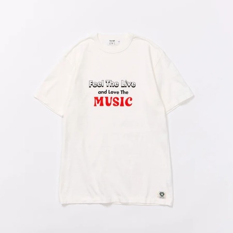 【FREE RAGE】”MUSIC” リサイクルコットンTee