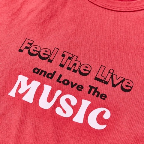 【FREE RAGE】”MUSIC” リサイクルコットンTee