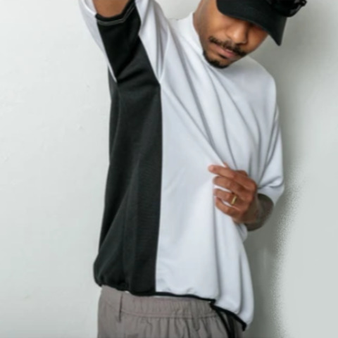 【LiSS】MOCK NECK JERSEY CUTSEW