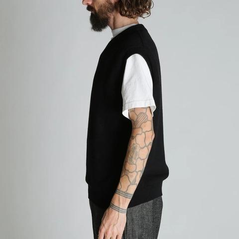 【SCHOTT】BLACK SHEEP KNIT VEST