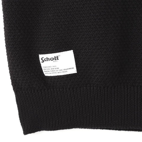【SCHOTT】BLACK SHEEP KNIT VEST