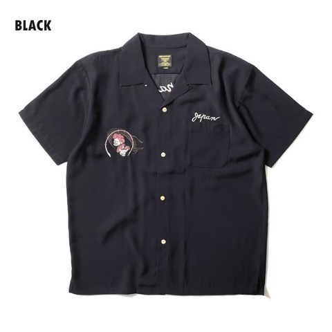 【HOUSTON】SOUVENIR SHIRT (FUJIN ＆ RAIJIN)