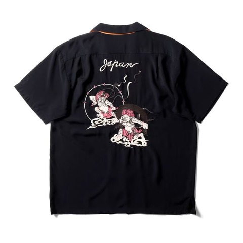 【HOUSTON】SOUVENIR SHIRT (FUJIN ＆ RAIJIN)