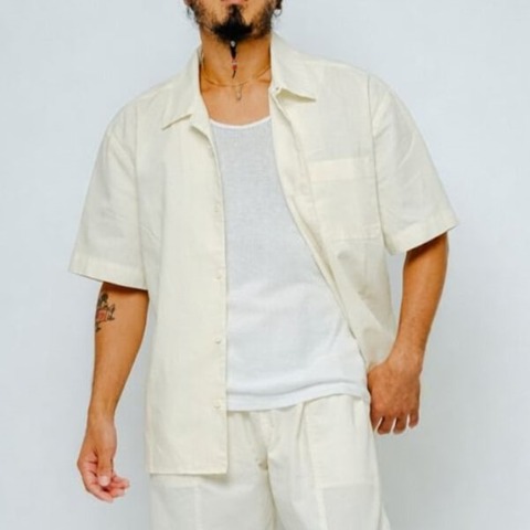 【BIG MIKE】Chambray Open S/S Shirts