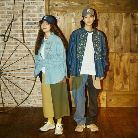 【go slow caravan】gワッペンデニムBBキャップ