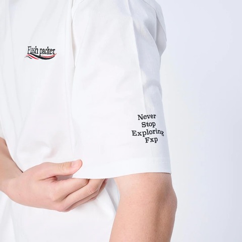 【FLASH PACKER】XSMT-WV Dry Silky Cotton® セミモックネックTシャツ