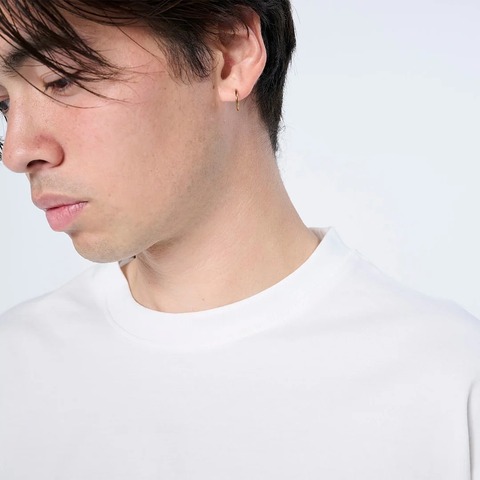 【FLASH PACKER】XSMT-WV Dry Silky Cotton® セミモックネックTシャツ