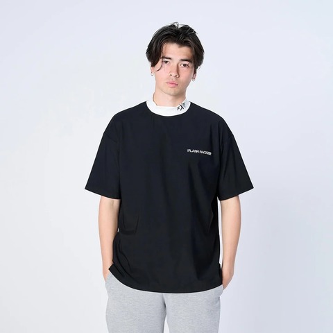 【FLASH PACKER】XDMT-MK スーパードライストレッチ モックネック Tシャツ