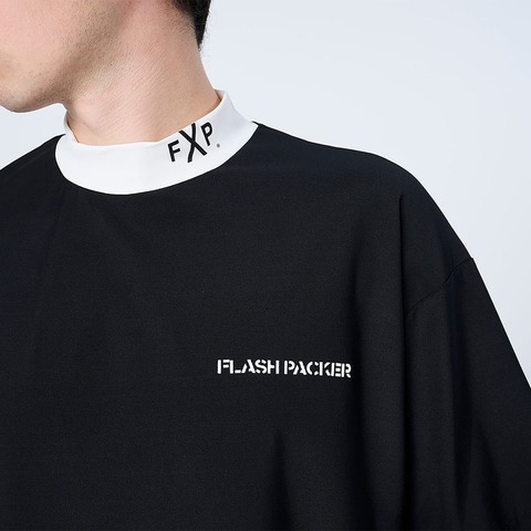 【FLASH PACKER】XDMT-MK スーパードライストレッチ モックネック Tシャツ