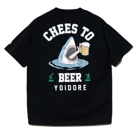 【YOIDORE】サメ乾杯ポケットTEE