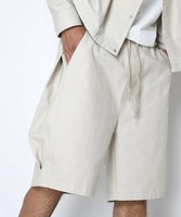 【SUPERTHANKS】Pigment dyed Twill side-tuck shorts