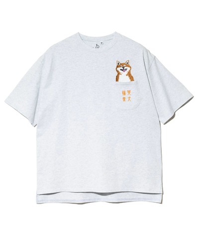 【go slow caravan】シリコンバイオ色々ポケット刺繍ゆったりTEE