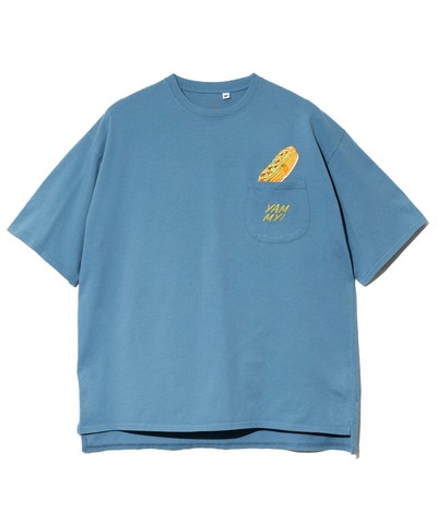 【go slow caravan】シリコンバイオ色々ポケット刺繍ゆったりTEE