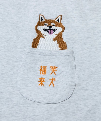 【go slow caravan】シリコンバイオ色々ポケット刺繍ゆったりTEE