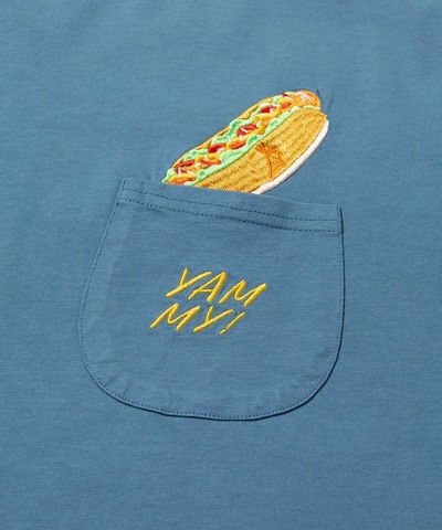 【go slow caravan】シリコンバイオ色々ポケット刺繍ゆったりTEE